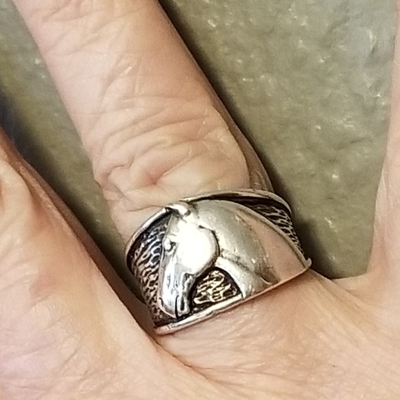 Rare Silpada Sterling Silver Equestrian Horse Ring - Picture 6 of 11